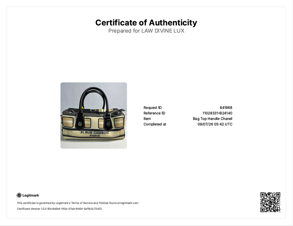 Coated Canvas Le Train Boston Bag Black B24140