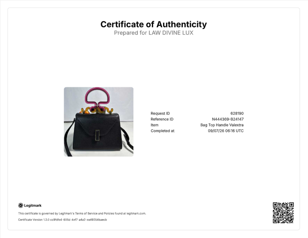 Valextra Leather Top Handle Bag B24147