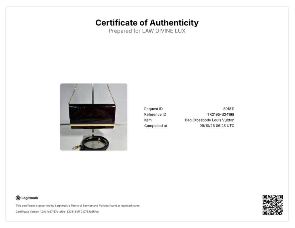 Louis Vuitton Monogram Vernis Ana Clutch B24199