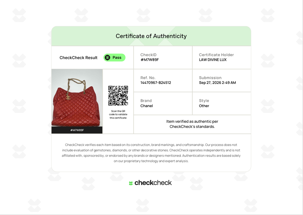Reissue North/South Chain Tote B24512