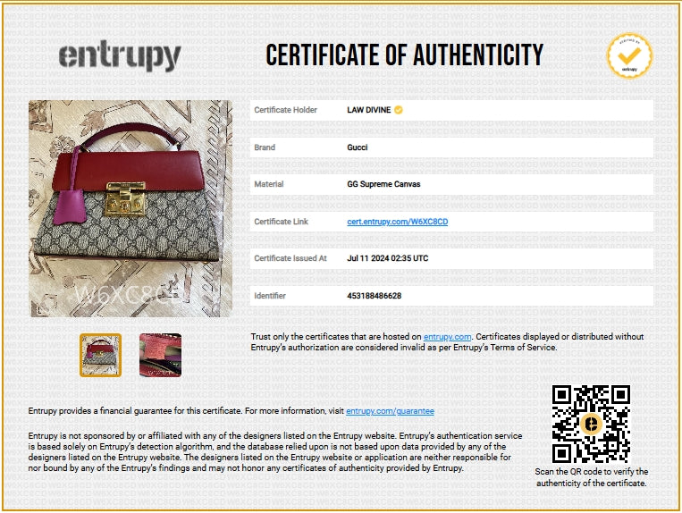 Gucci Padlock Shoulder Bag GG Coated Canvas and Leather Medium