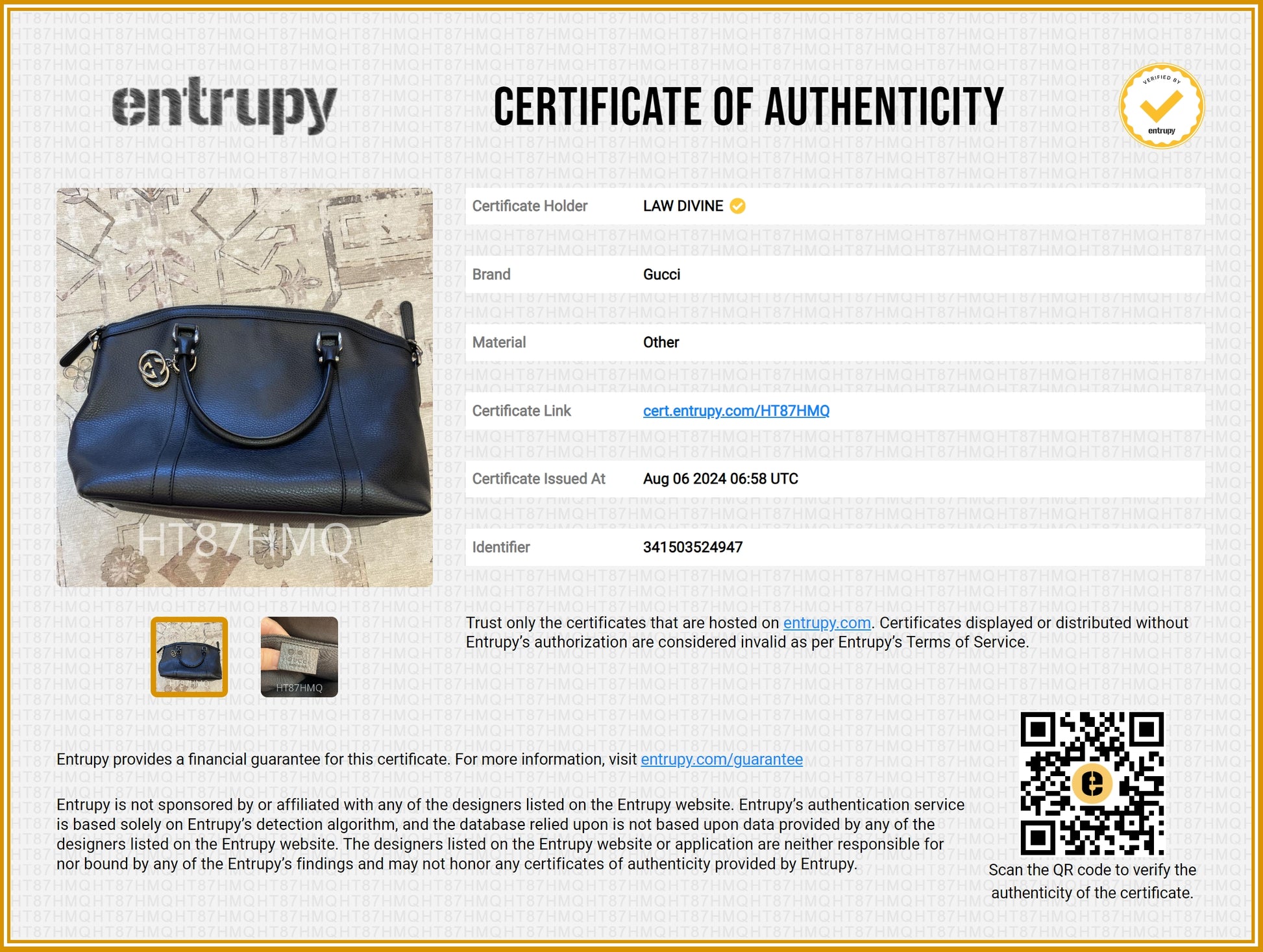 Pebbled Calfskin Medium GG Charm Dome Satchel Black