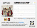 Canterbury Tote Horseferry Check Canvas and Leather Small