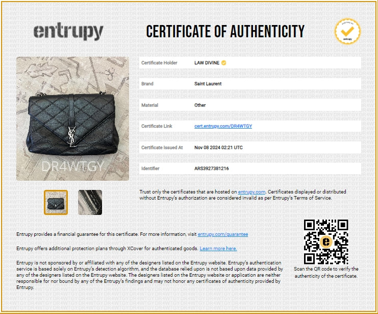 Classic Monogram College Bag Matelasse Chevron Leather Large