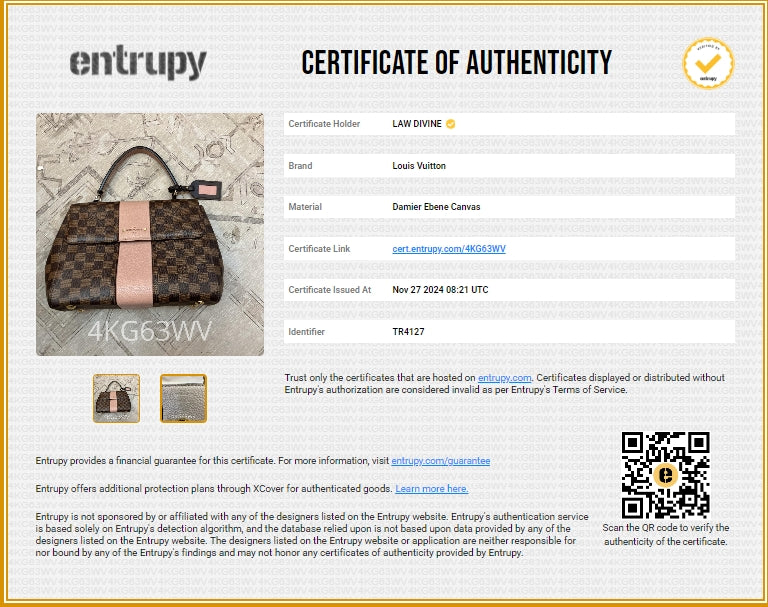 Bond Street Handbag Damier with Leather MM