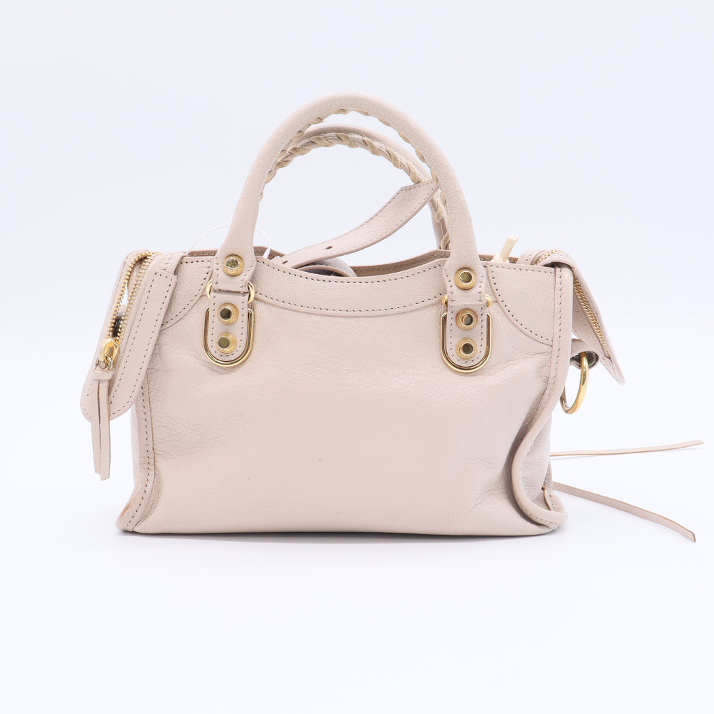Motocross Metallic Edge Mini City Bag Gold Hardware Twins