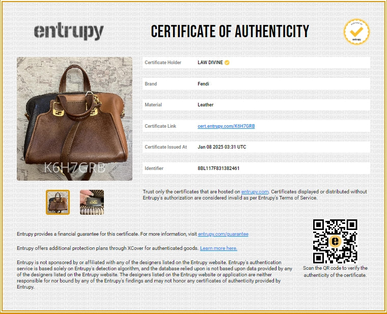 Two Tone Brown Leather Chameleon Satchel