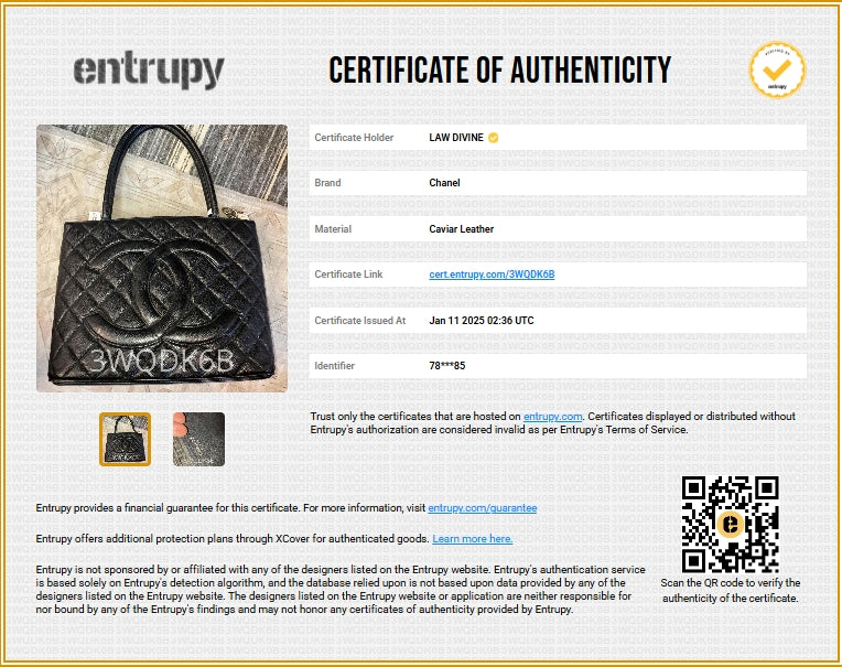 Medallion Tote Quilted Caviar