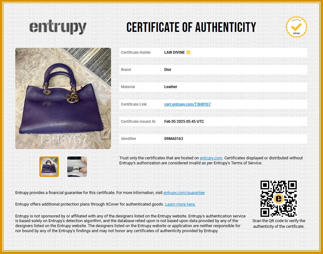 Smooth Calfskin Medium Diorissimo Tote Purple