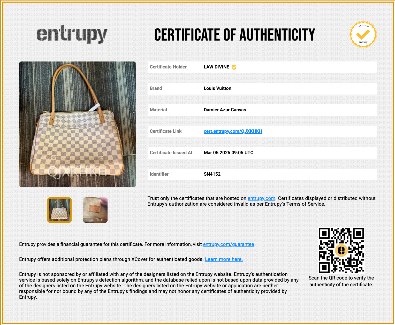 Figheri Handbag Damier PM