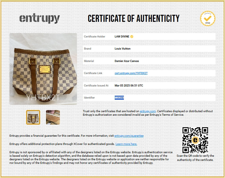 Louis Vuitton Hampstead Handbag Damier PM