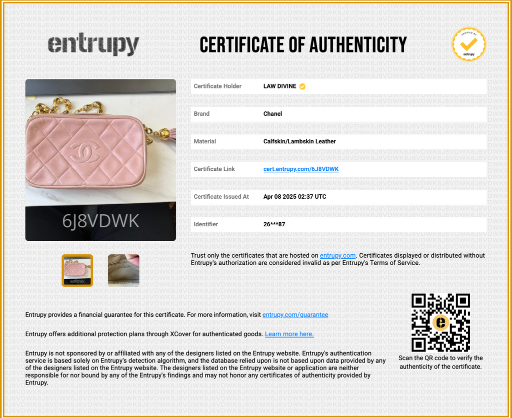 Camera Case Quilted Lambskin Small