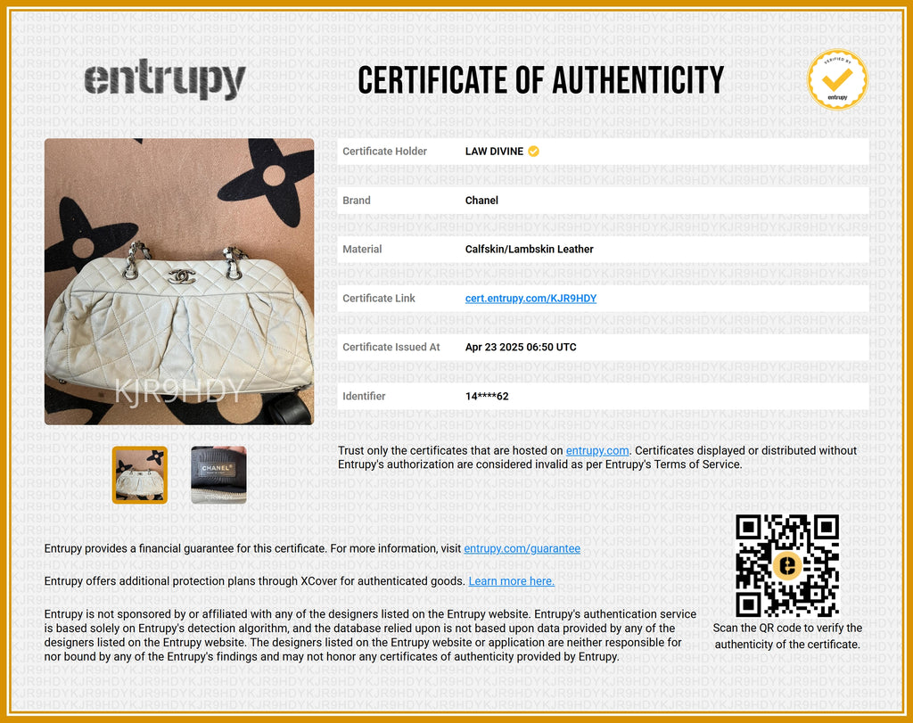 Chic Quilt Bowling Bag Quilted Iridescent Calfskin