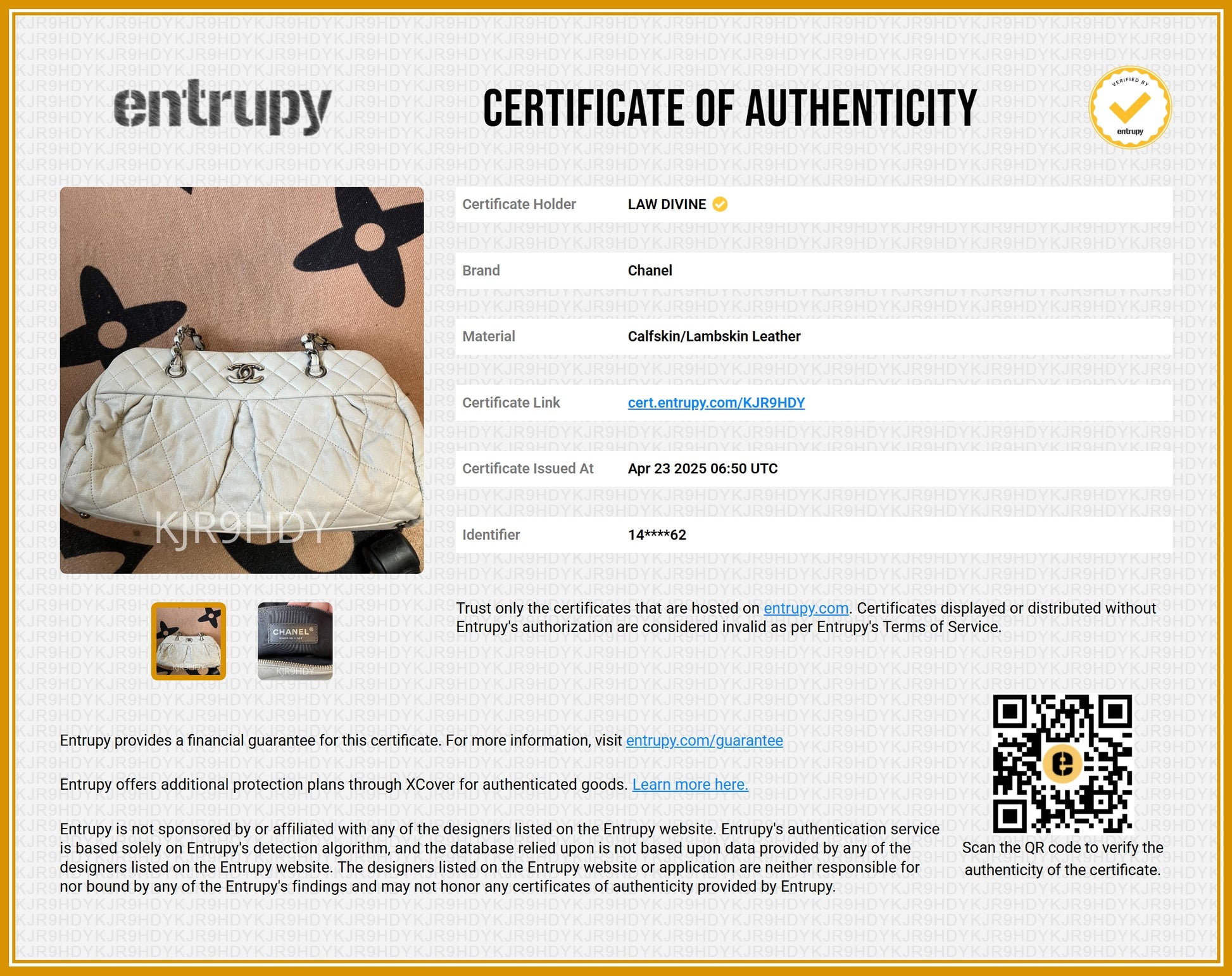 Chic Quilt Bowling Bag Quilted Iridescent Calfskin