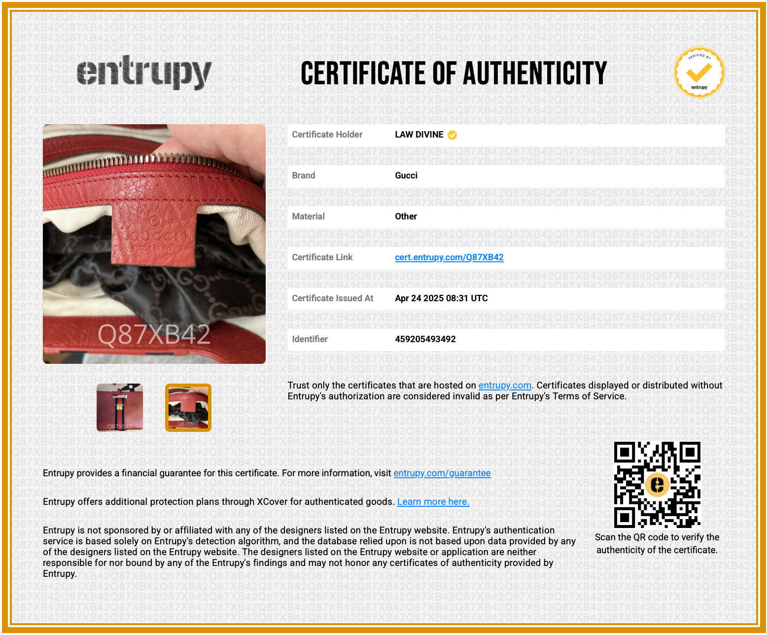 Calfskin Web Padlock Tote