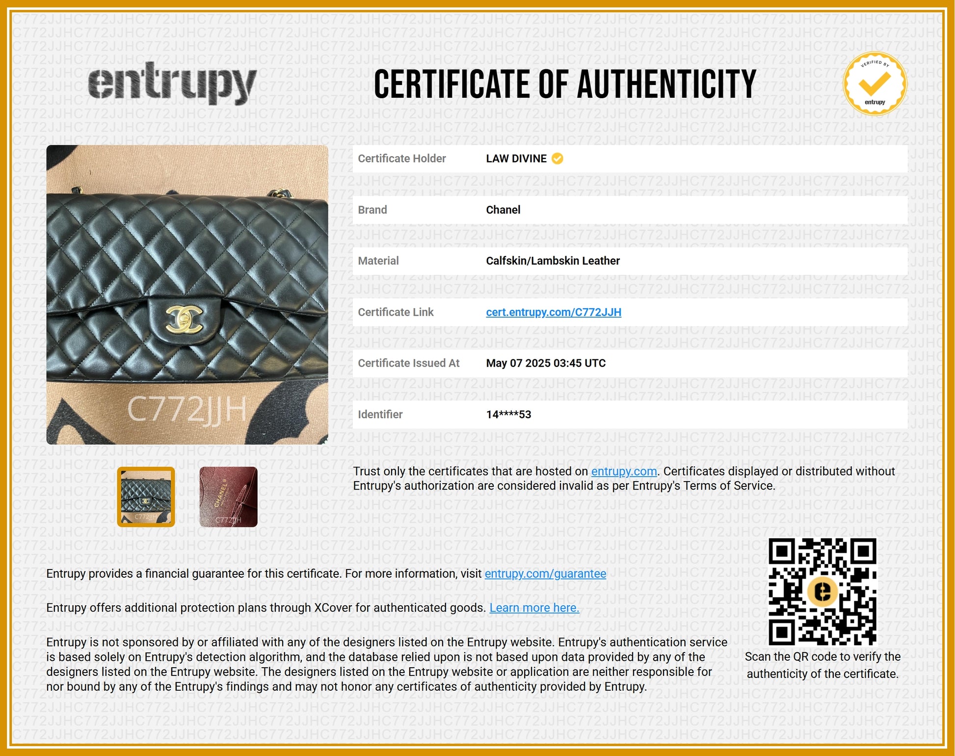 Classic Double Flap Bag Quilted Lambskin Jumbo