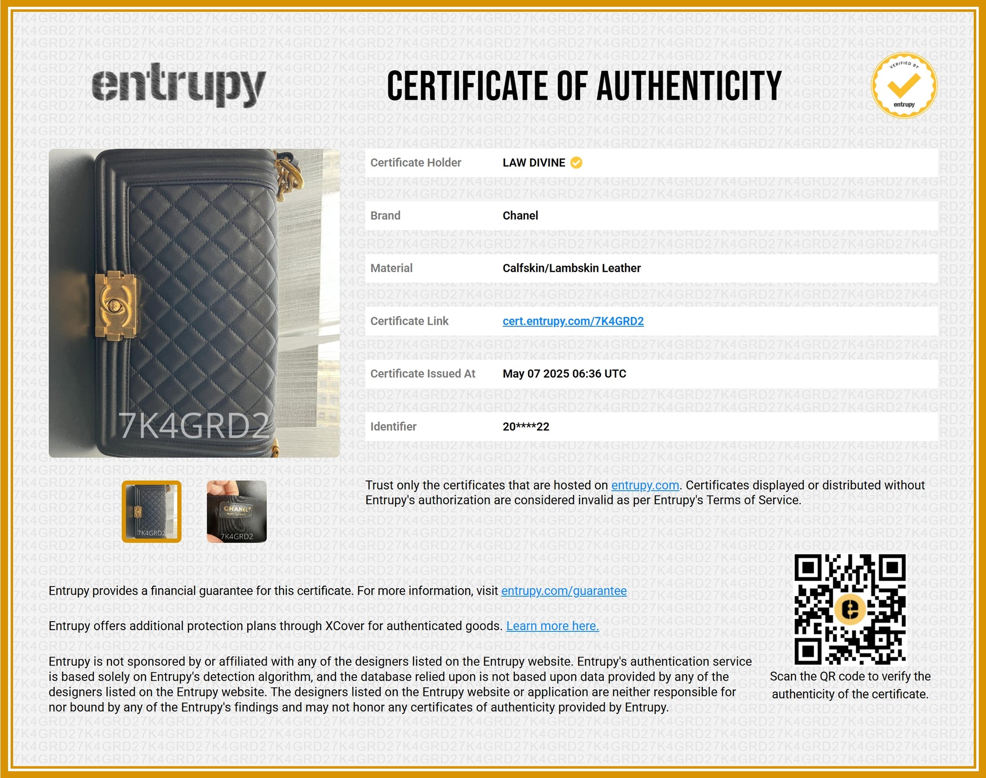 Boy Flap Bag Quilted Goatskin Old Medium