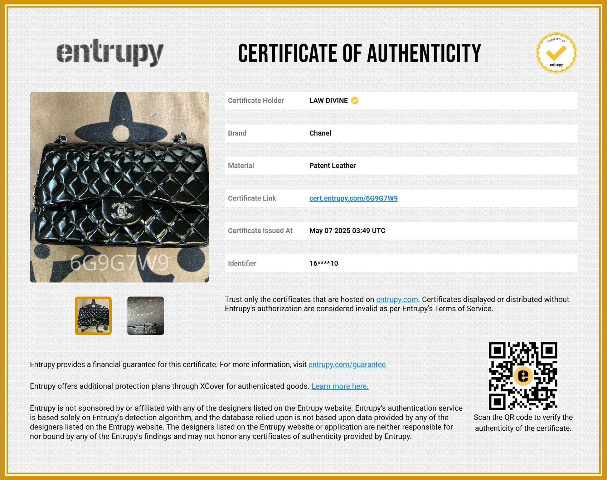 Classic Double Flap Bag Quilted Patent Jumbo