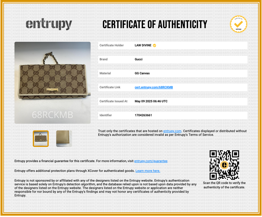 GG Canvas Canvas Continental Wallet