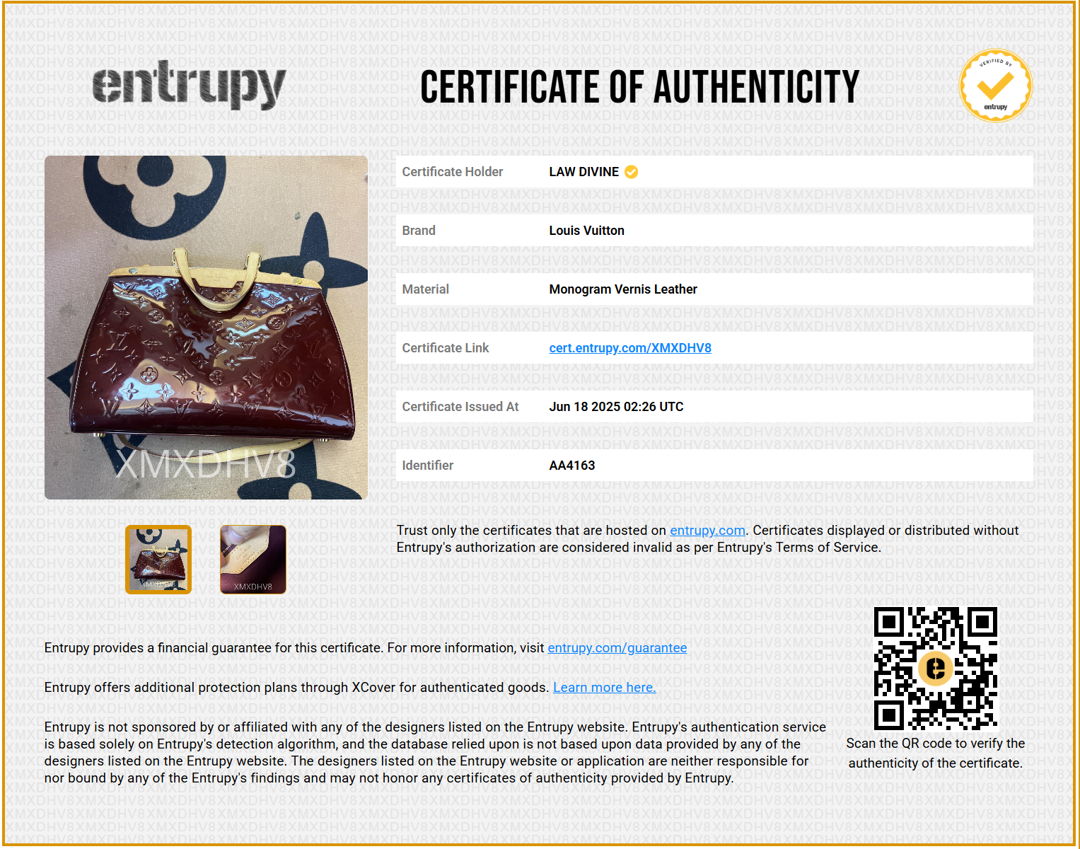 Brea Handbag Monogram Vernis MM