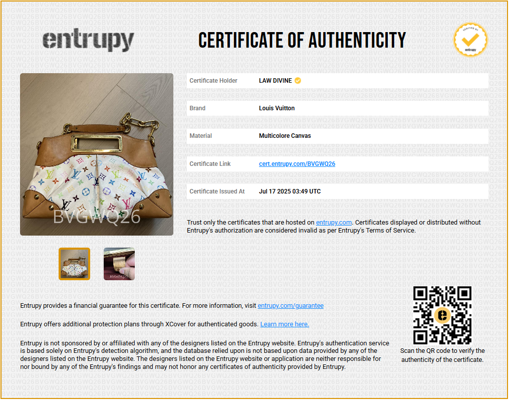 Monogram Multicolor Judy MM White