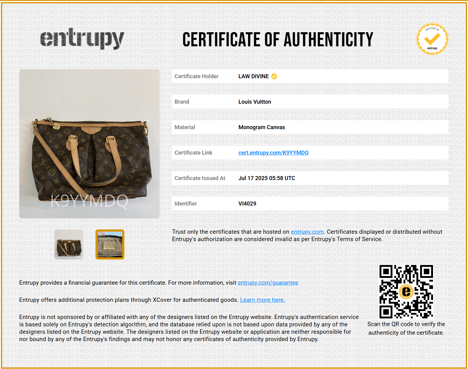 Palermo Handbag Monogram Canvas PM