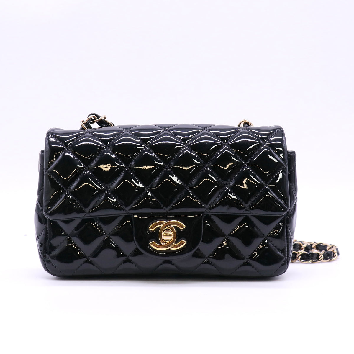 Chanel Classic Quilted Patent Mini Flap Bag Twins LDJ6630