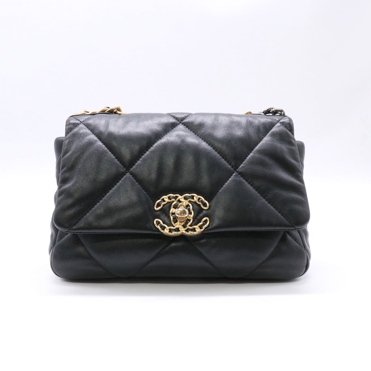 Chanel 19 Flap Bag Quilted Leather Medium twins LDZ1301