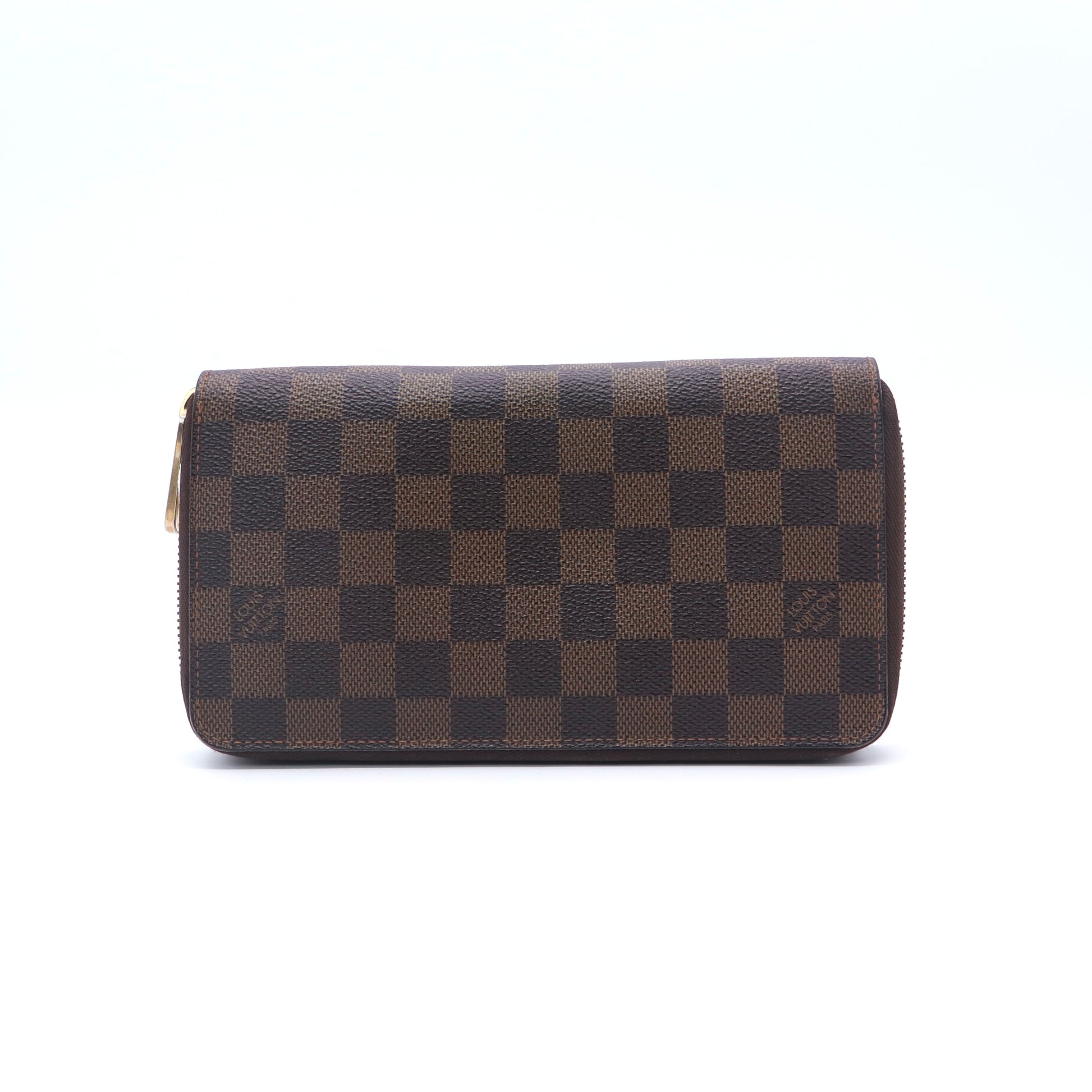 Louis Vuitton Damier Ebene Porte-Monnaie Zippe Zippy Wallet twins LDJ3395