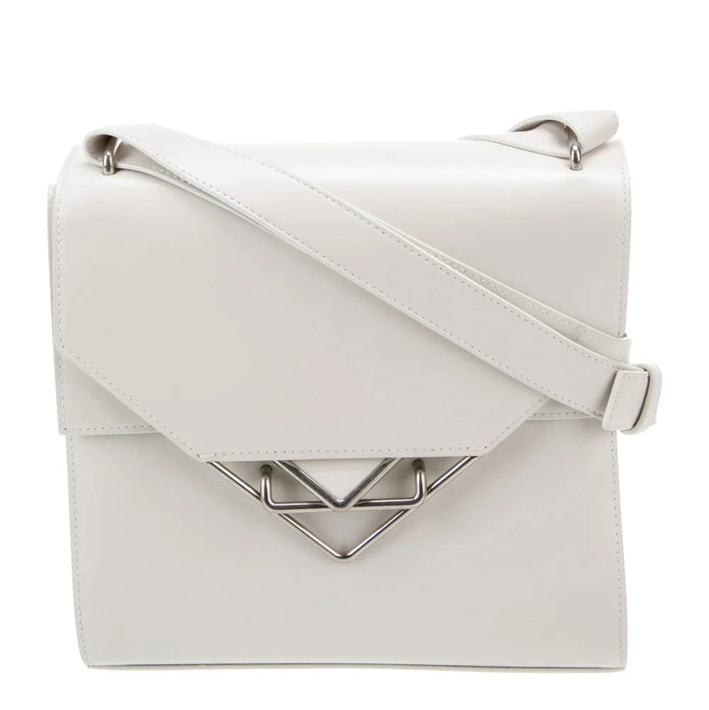 The Clip Leather Shoulder Bag - twins