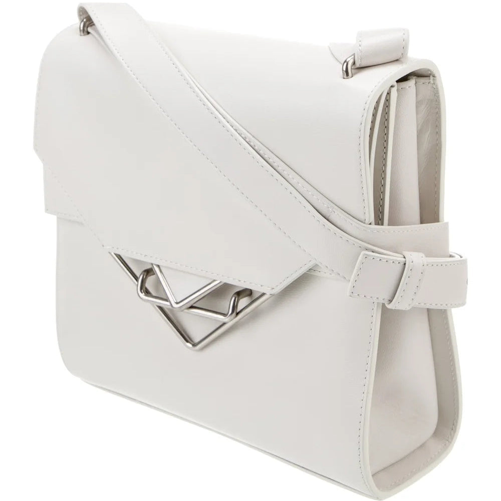 The Clip Leather Shoulder Bag - twins