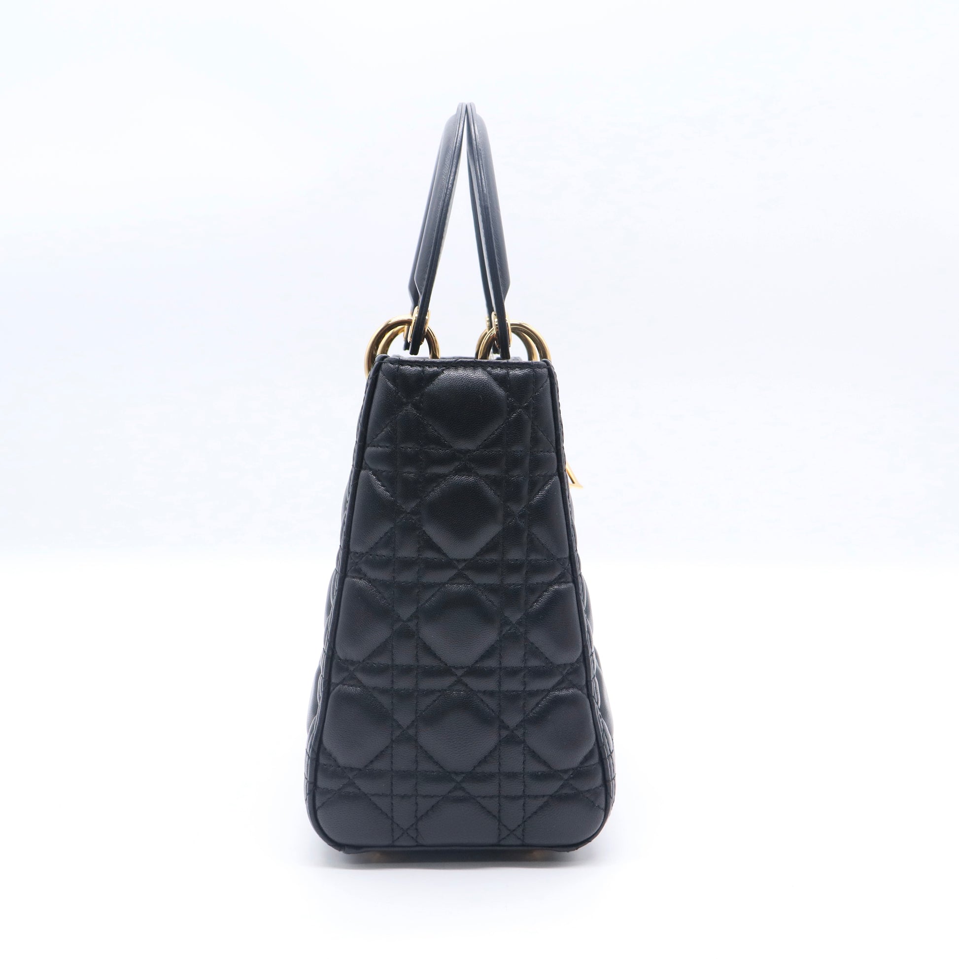 Christian Dior Lady Dior Bag Cannage Quilt Grained Calfskin Medium twins LDJ3382