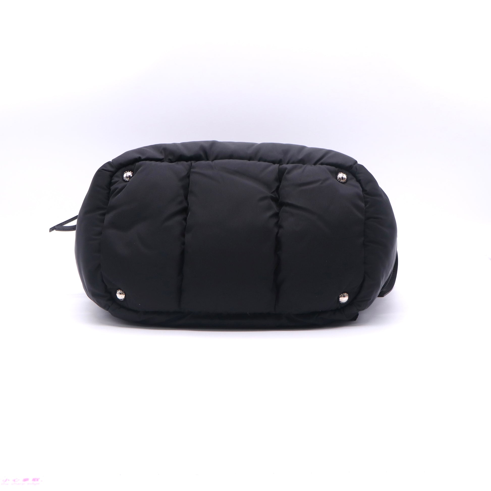 Prada Limited Edition Tessuto Nylon Bomber Tote Black twins LDJ3360