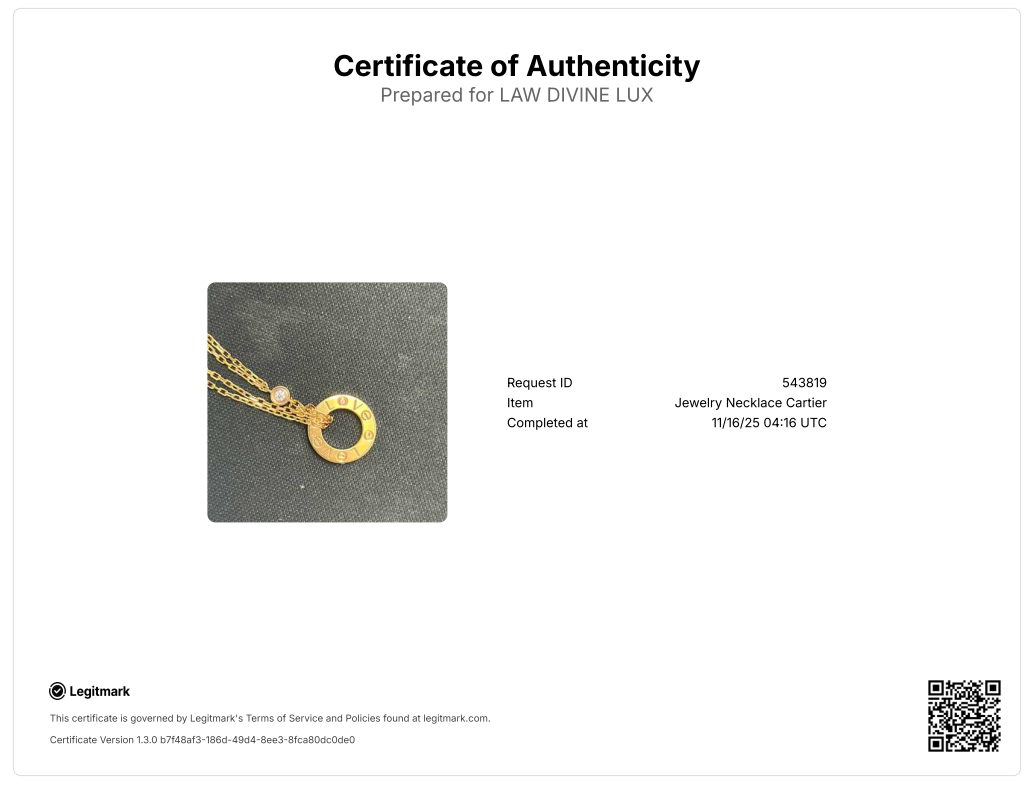 2 Diamonds Love Pendant Necklace 18K Yellow Gold and Diamonds