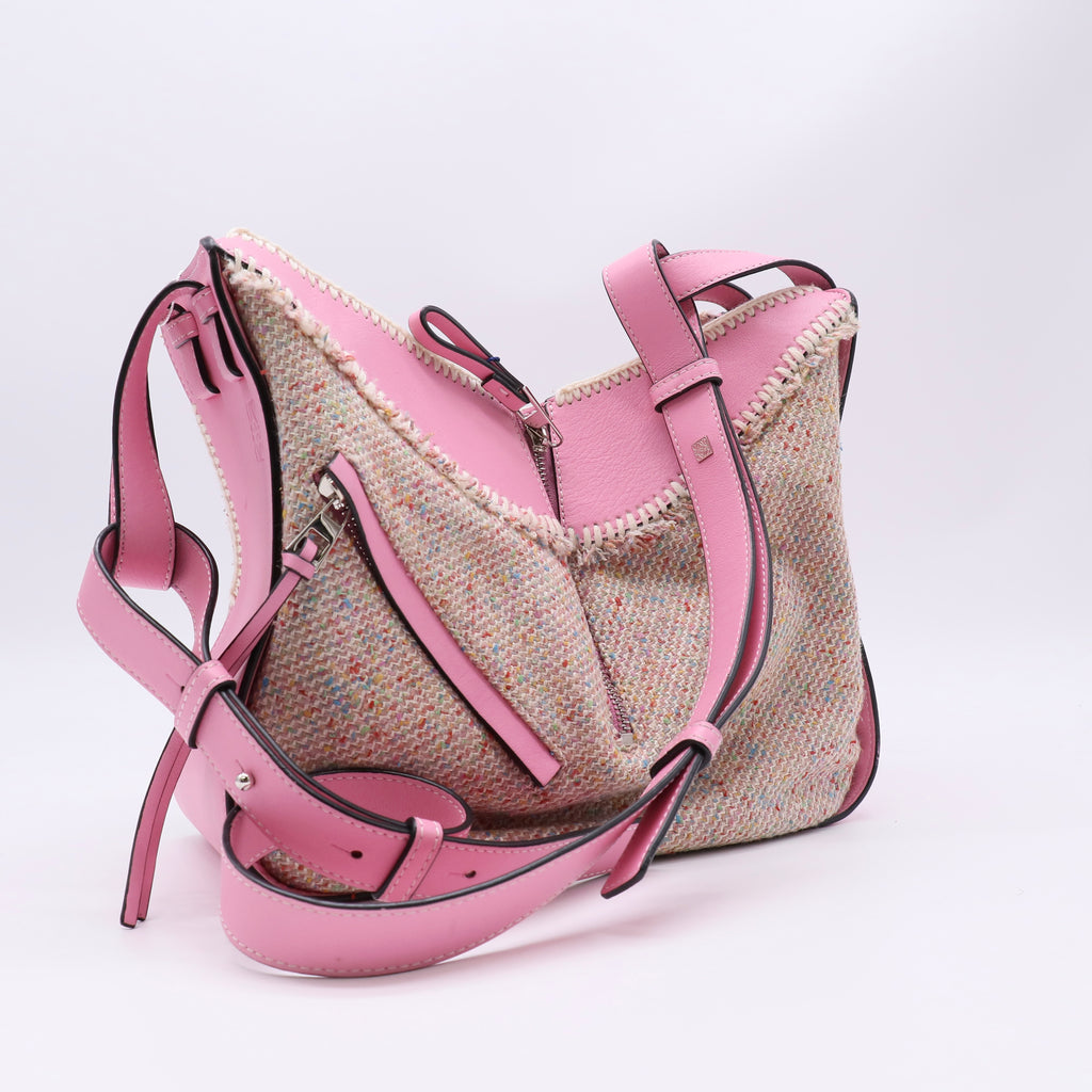 Hammock Bag Tweed Leather Medium Twins LDJ5680