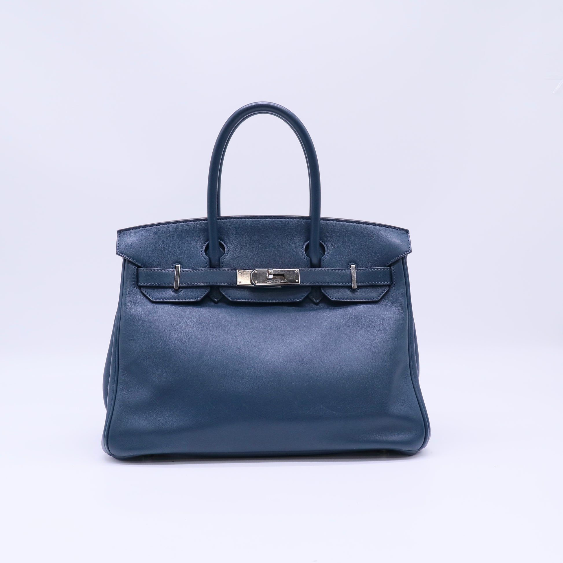Leather Palladium Plated Birkin Bag Twins LDJ4524