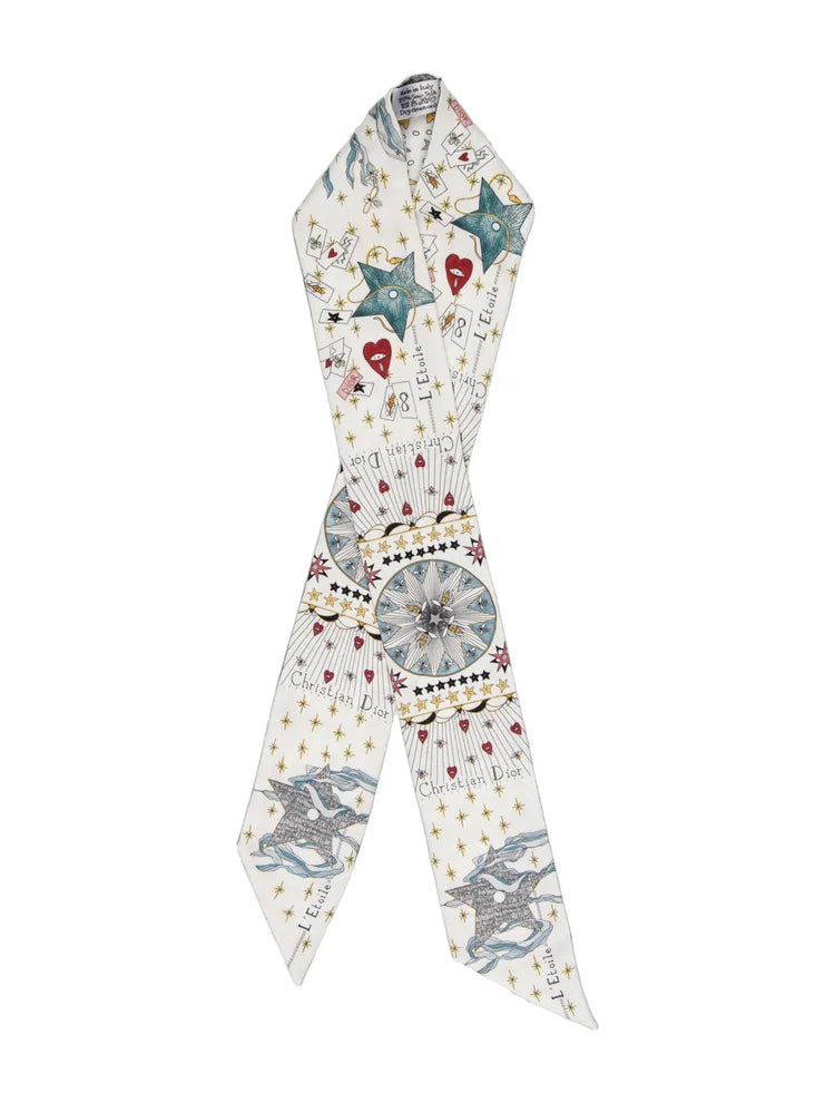 Christian Dior Silk Printed Bandeau Twins LDJ6784