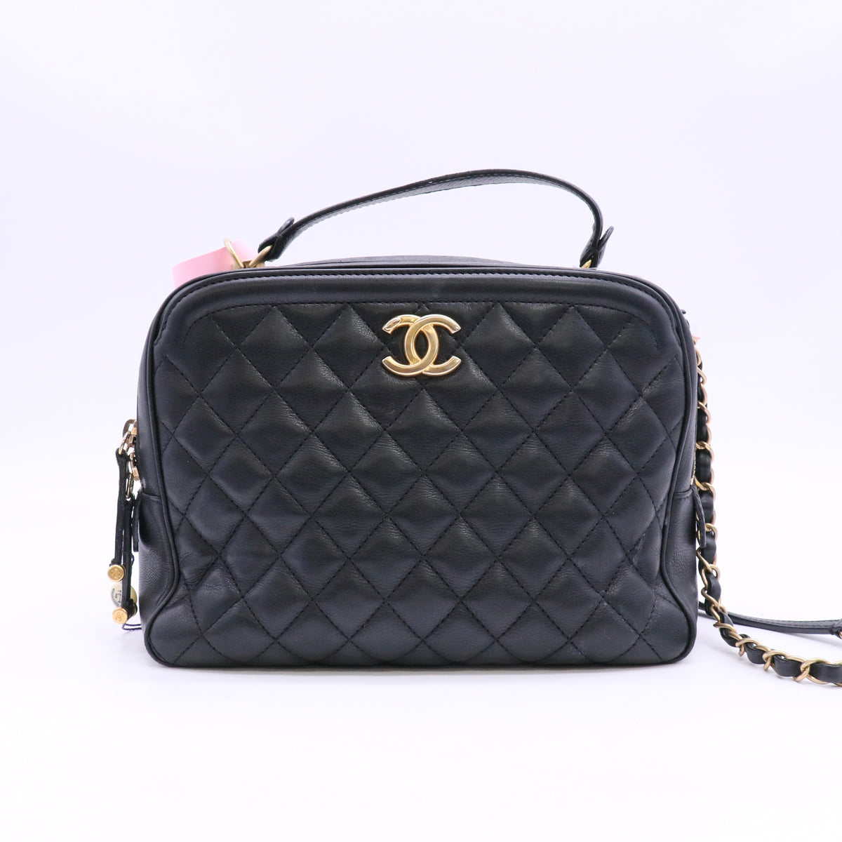 Calfskin Quilted CC Medium Vanity Case Twins LDJ6622