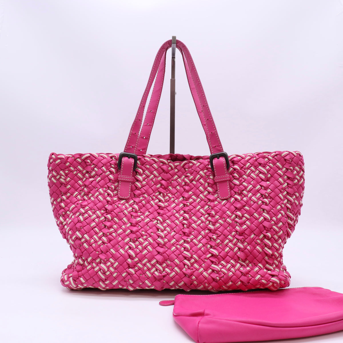 Intrecciato Medium Cesta Tote Twins LDJ6635