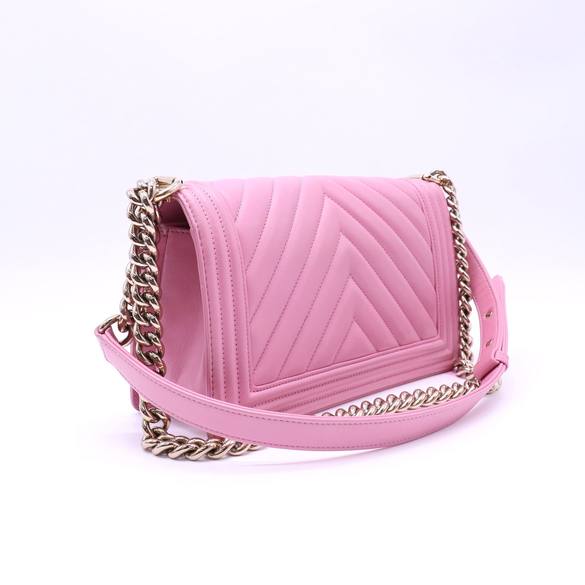 Chanel Pink LeBoy Shoulder Bag Twins