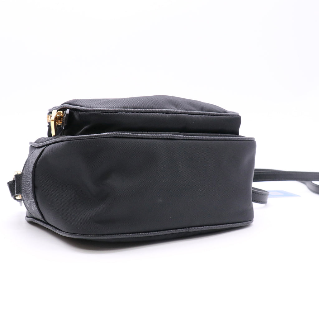 Nylon Saffiano Double Zip Camera Bag twins LDZ1075