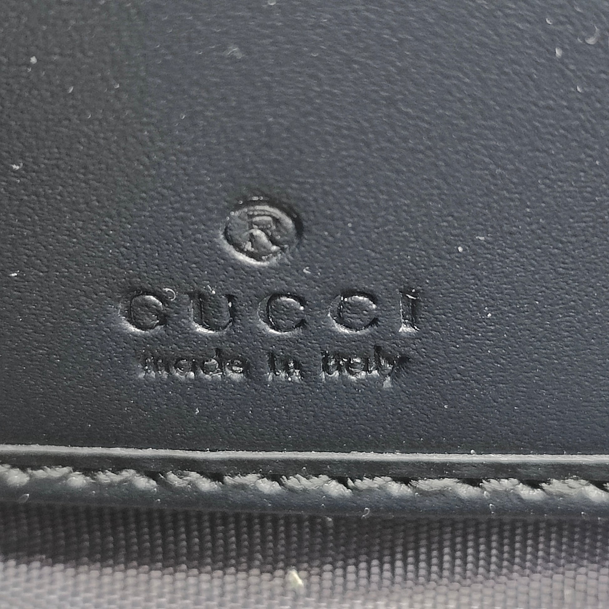 Guccissima Signature Dorian Zip Around Wallet Black