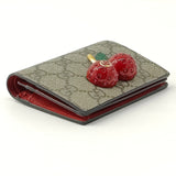 GG Supreme Card Case Wallet with Cherries