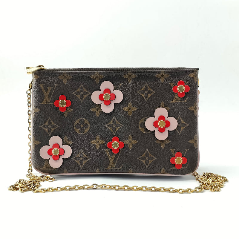 Double Zip Pochette Limited Edition Blooming Flowers Monogram Canvas