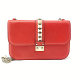 Glam Lock Shoulder Bag Leather Small