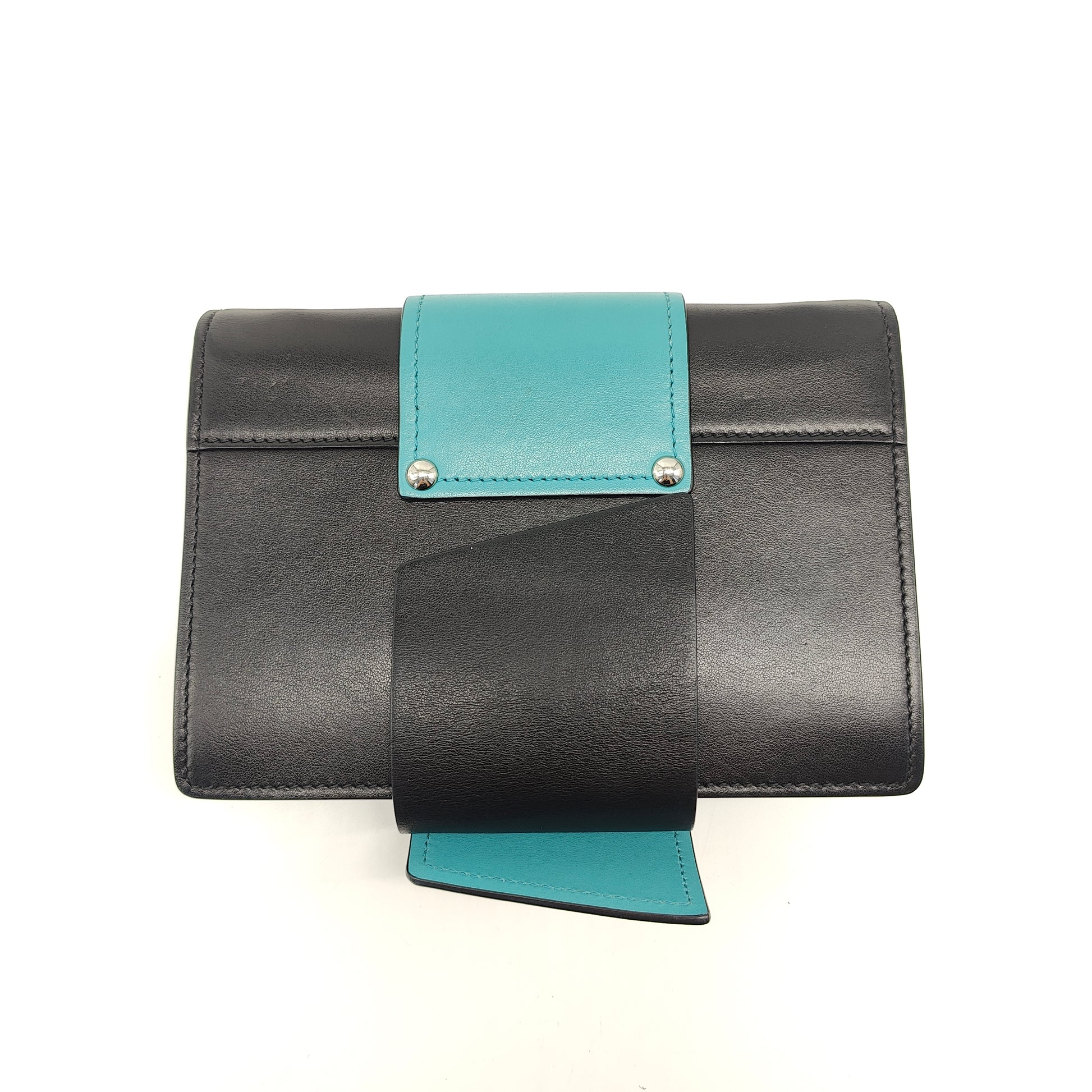 Crystal Ribbon Shoulder Bag City Calfskin