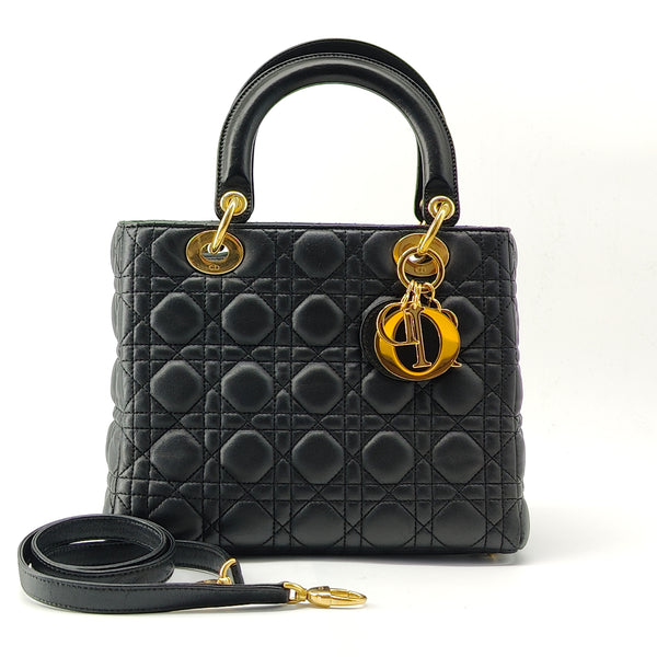 Lady Dior Bag Cannage Quilt Lambskin