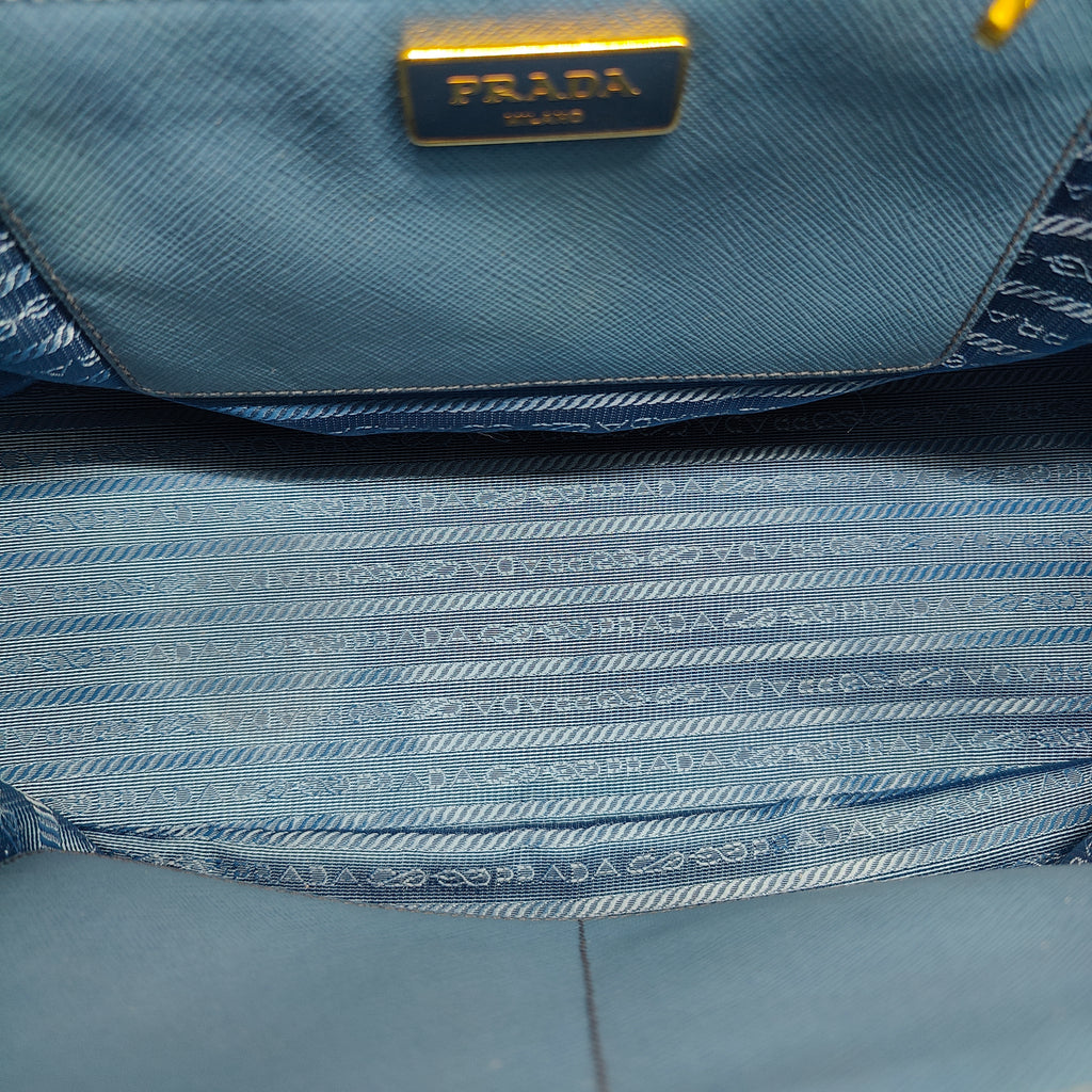 Galleria Double Zip Tote Saffiano Leather Medium