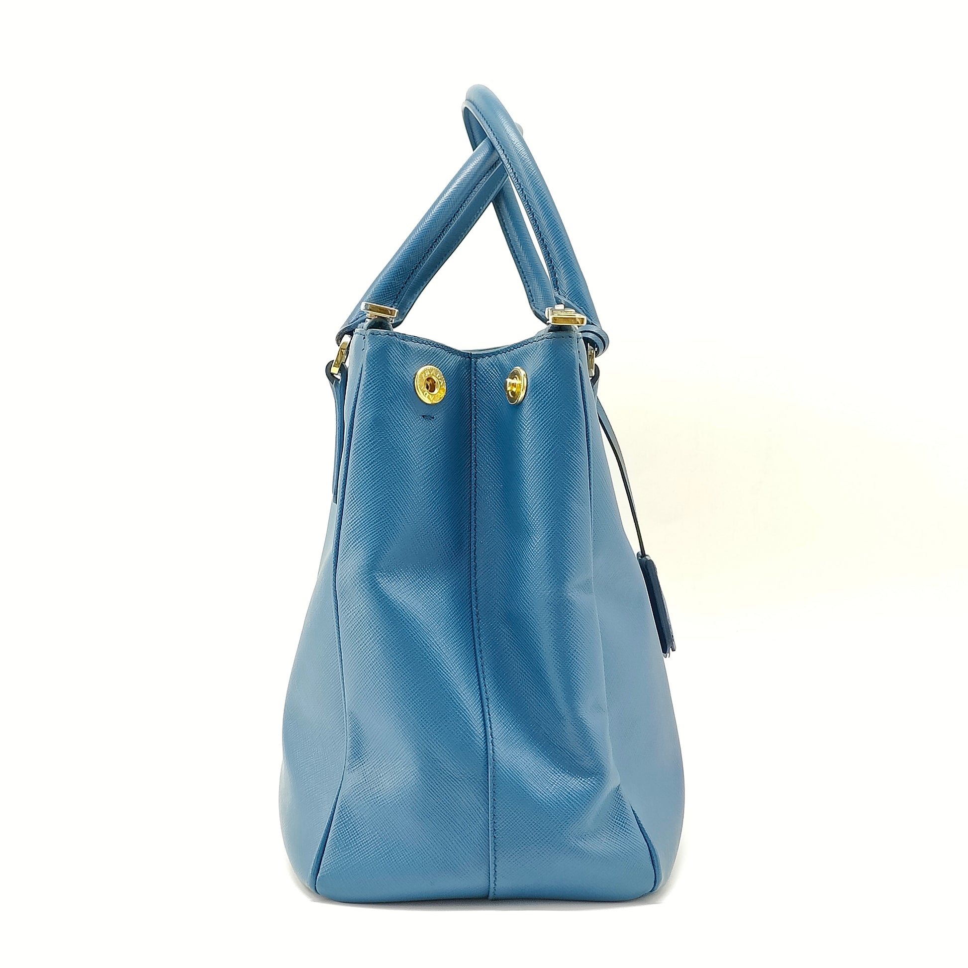 Galleria Double Zip Tote Saffiano Leather Medium