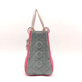 Tricolor Lady Dior Bag Cannage Quilt Lambskin Medium